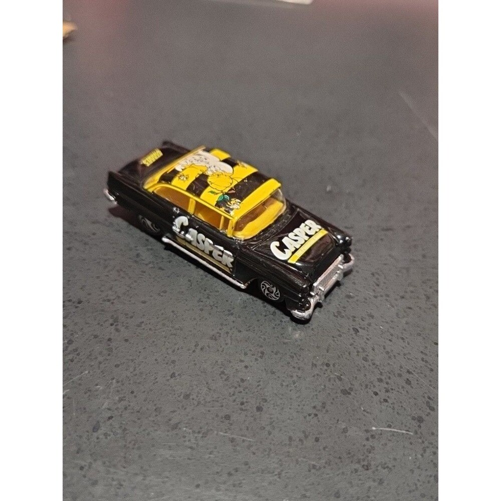 Casper The Friendly Ghost '55 Chevy 1/64 Scale Racing Champions Black & Yellow